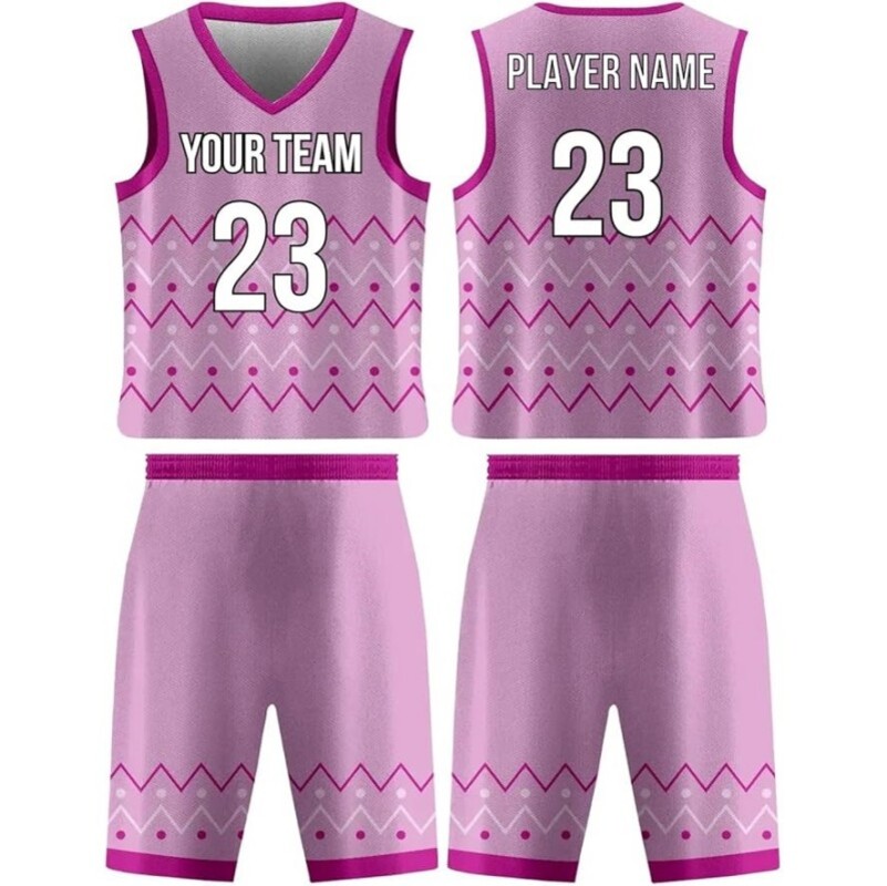 Custom Lines Basketball Jersey Personalized Reversible Set