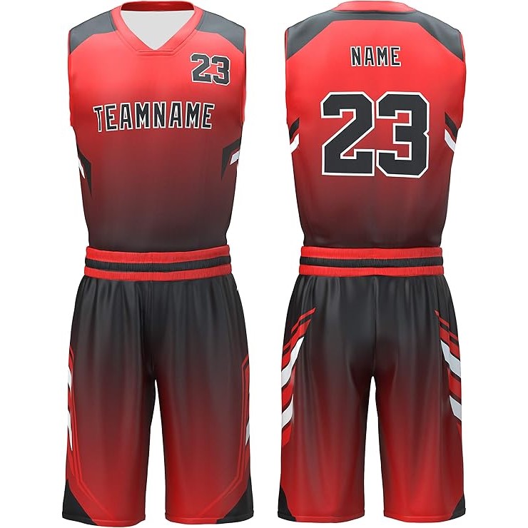 Gradient Basketball Jersey Set Personalized Custom Team Wear