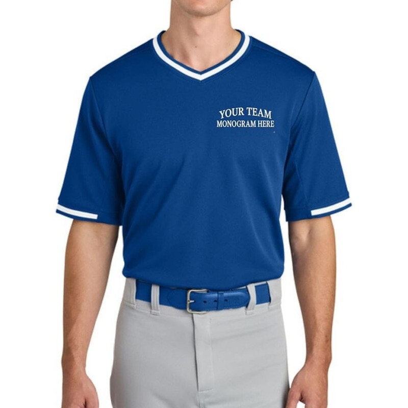 Elite Royal Blue Embroidered Baseball Jersey Silk Blend Performance Edition