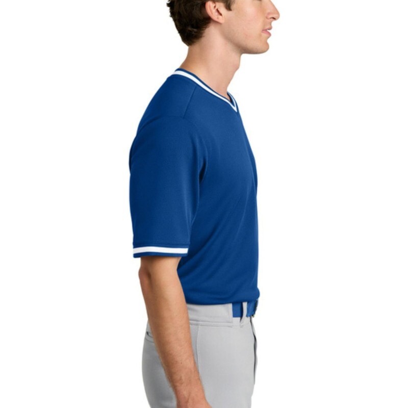 Elite Royal Blue Embroidered Baseball Jersey Silk Blend Performance Edition