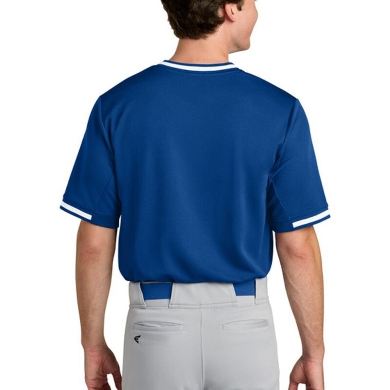 Elite Royal Blue Embroidered Baseball Jersey Silk Blend Performance Edition
