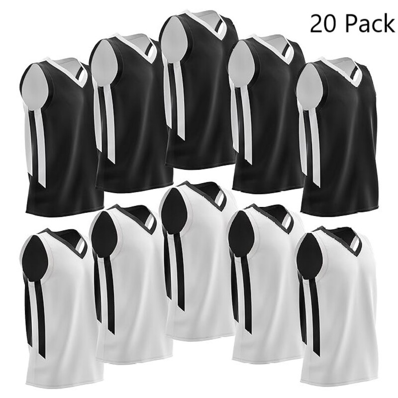 Reversible Basketball Jerseys Custom Plain Mesh Team Set