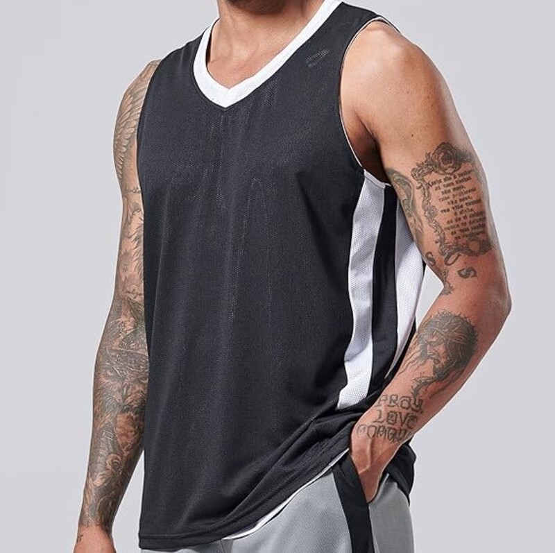Reversible Basketball Jerseys Custom Plain Mesh Team Set