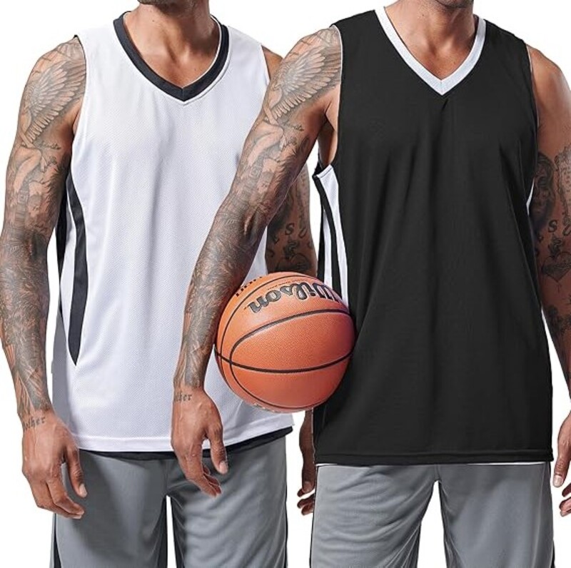 Reversible Basketball Jerseys Custom Plain Mesh Team Set