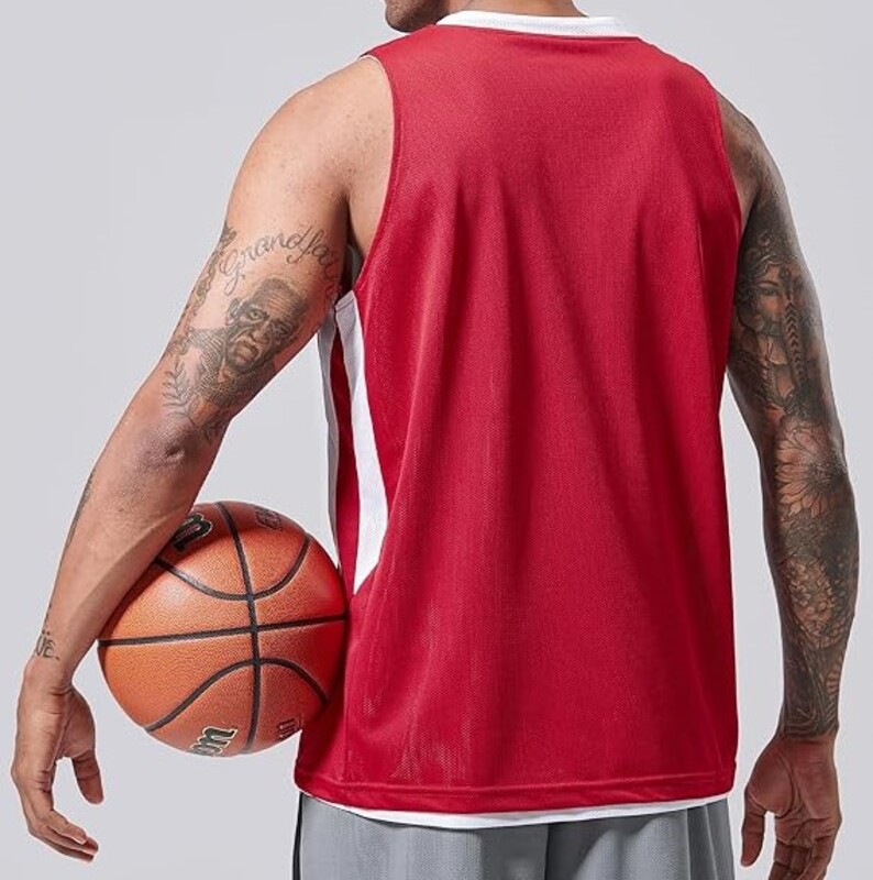 Reversible Basketball Jerseys Custom Breathable Mesh Tops