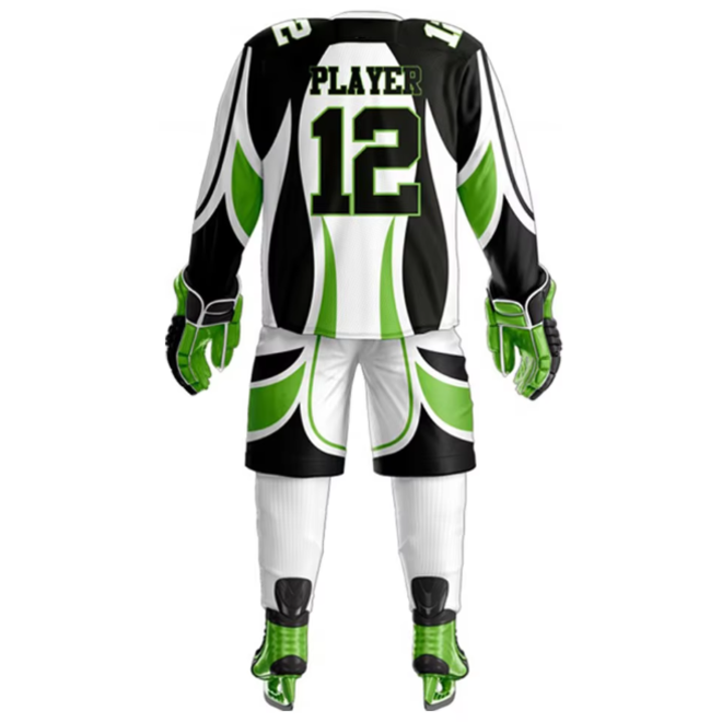 Long Sleeved Polyester Material Comfortable Ice Hockey Uniforms