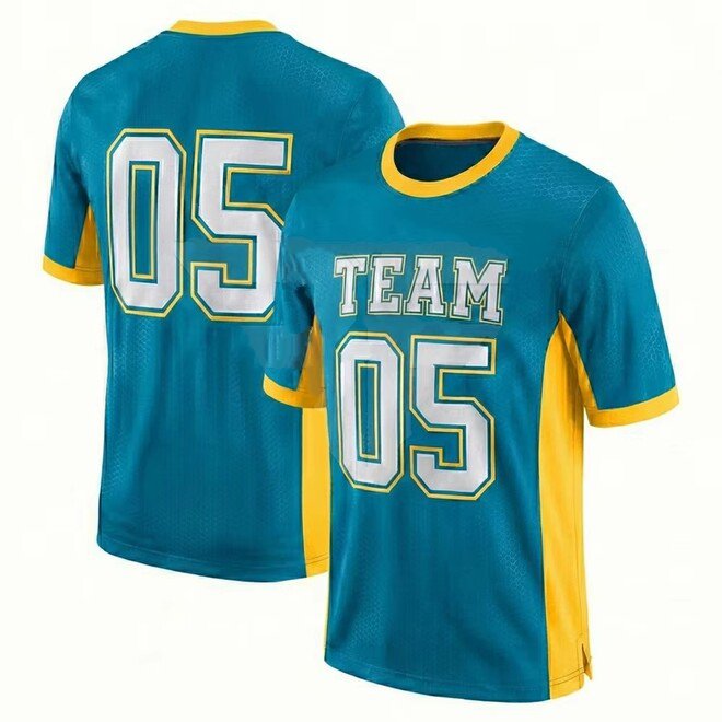 Quick Dry Short Sleeve Polyester Anti Bacterial Football Jersey