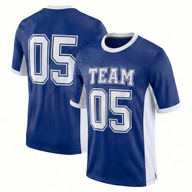 Quick Dry Short Sleeve Polyester Anti Bacterial Football Jersey
