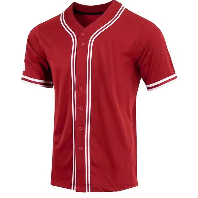 Short Sleeve Quick Dry Breathable Baseball Jersey