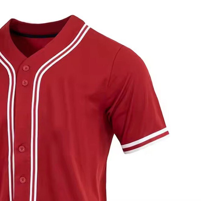 Short Sleeve Quick Dry Breathable Baseball Jersey