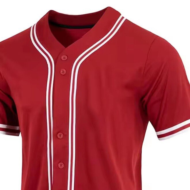 Short Sleeve Quick Dry Breathable Baseball Jersey