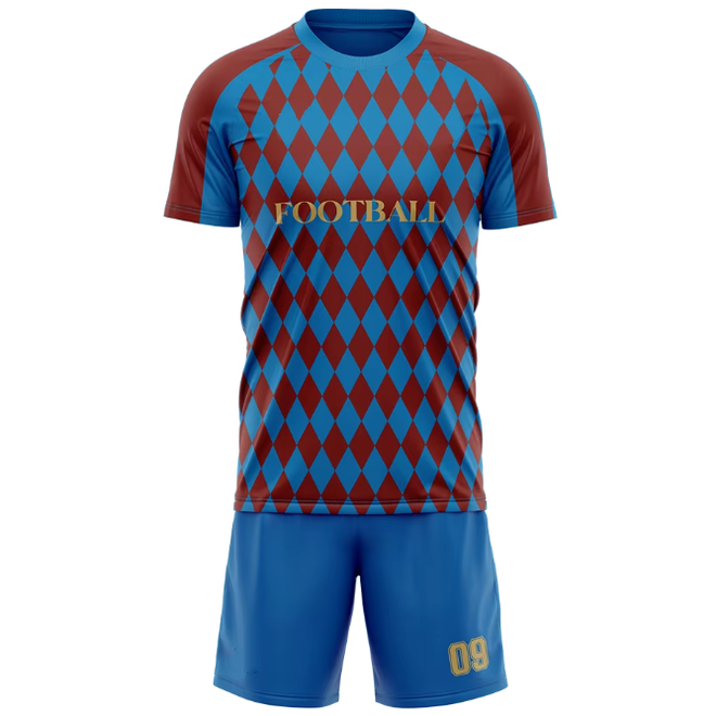 Checkered Soccer Jersey Set