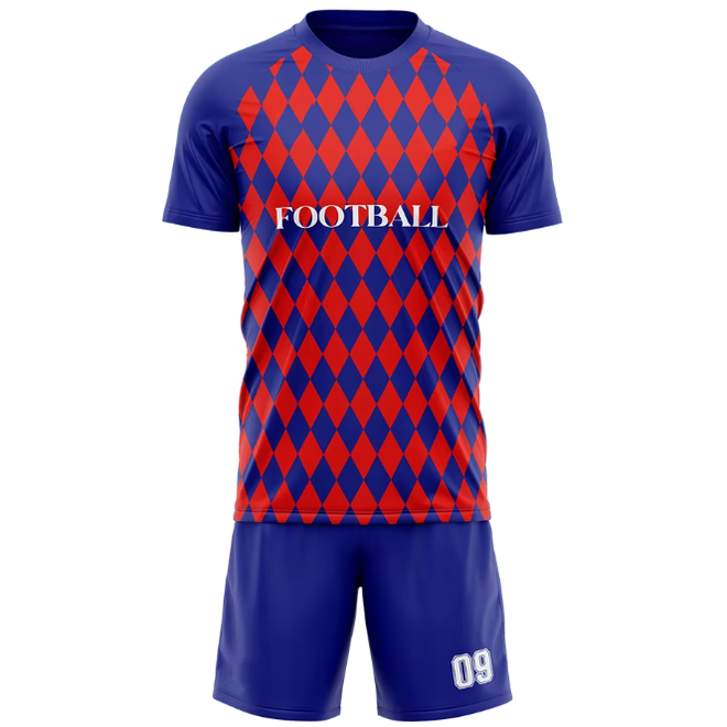 Checkered Soccer Jersey Set