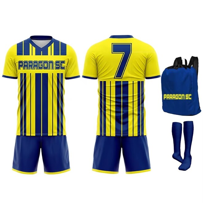 Mens Soccer Jersey Sock Sets with Bag Set