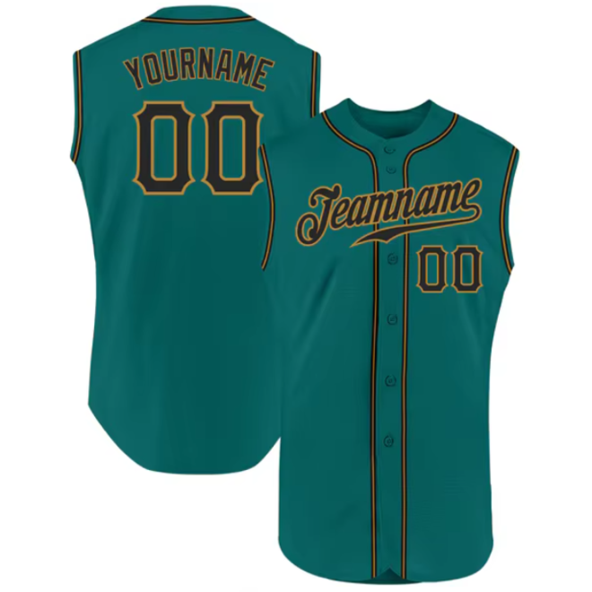 Custom Embroidered Sleeveless Baseball Jersey