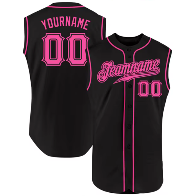 Custom Embroidered Sleeveless Baseball Jersey