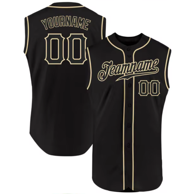 Custom Embroidered Sleeveless Baseball Jersey
