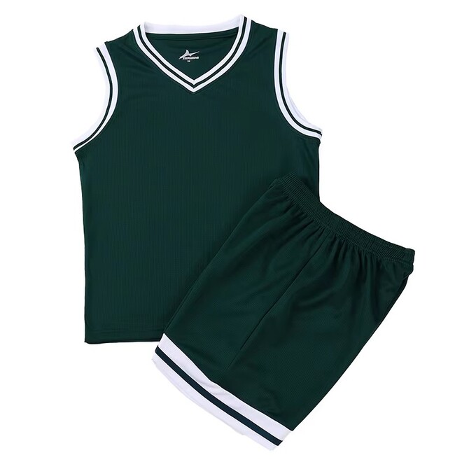 Sleeveless Teenager Basketball Training Jersey Set