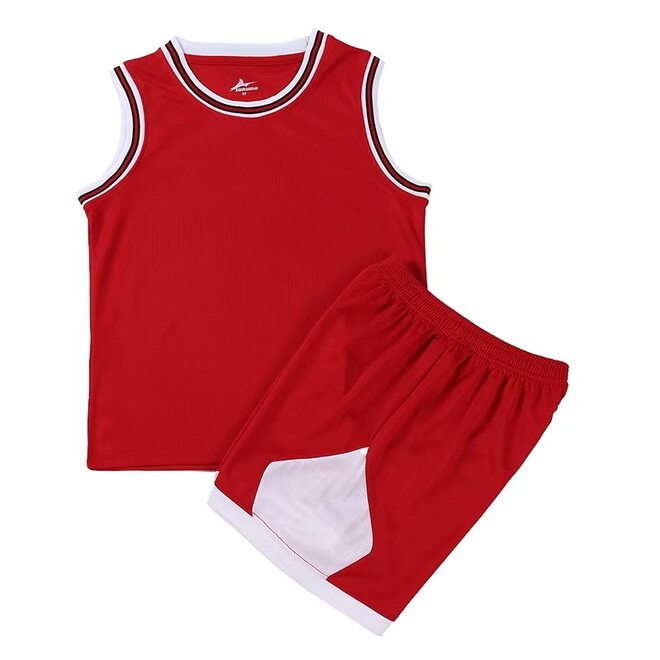 Sleeveless Teenager Basketball Training Jersey Set