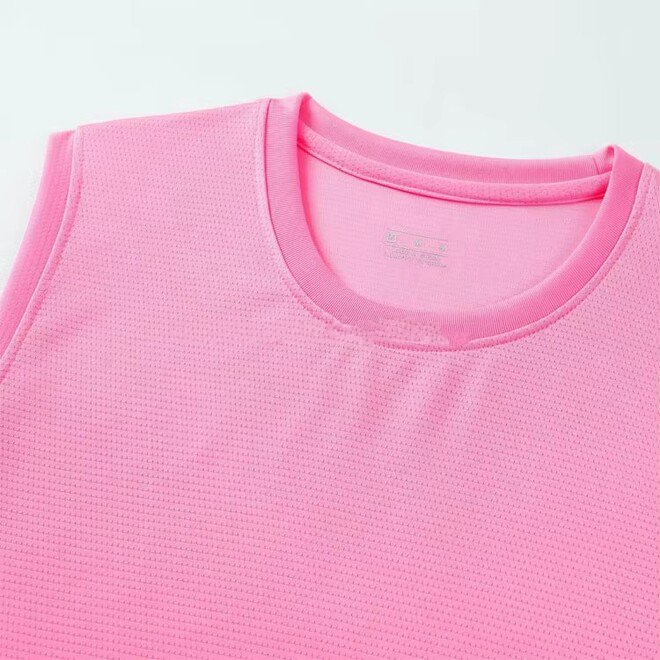 Solid Color Sleeveless Soccer Jersey Set