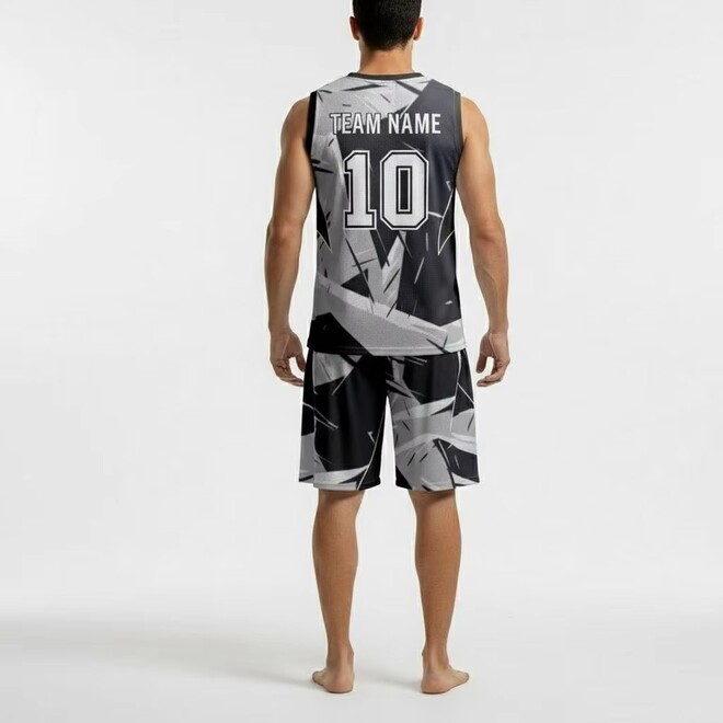 Custom Reversible Breathable Quick Dry Sleeveless Basketball Jersey Set