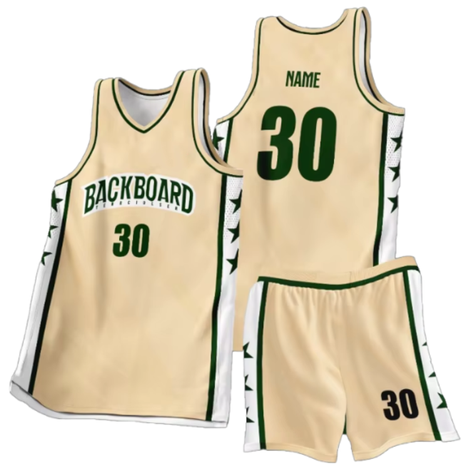 Custom Design Breathable Sleeveless Basketball Jersey Set