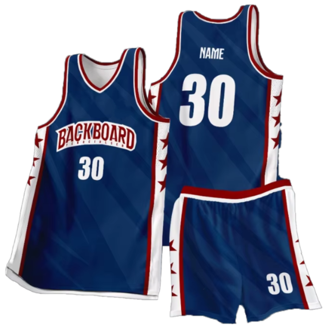 Custom Design Breathable Sleeveless Basketball Jersey Set