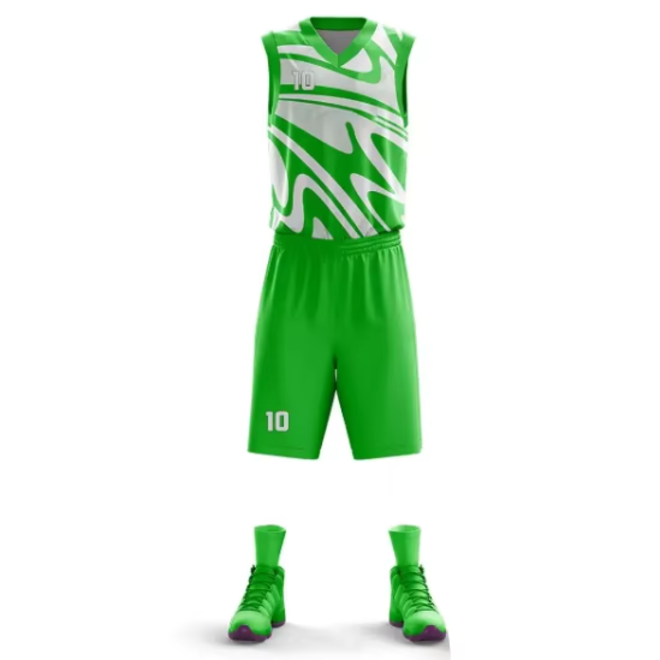 Custom Sleeveless Quick Dry Basketball Uniform Set