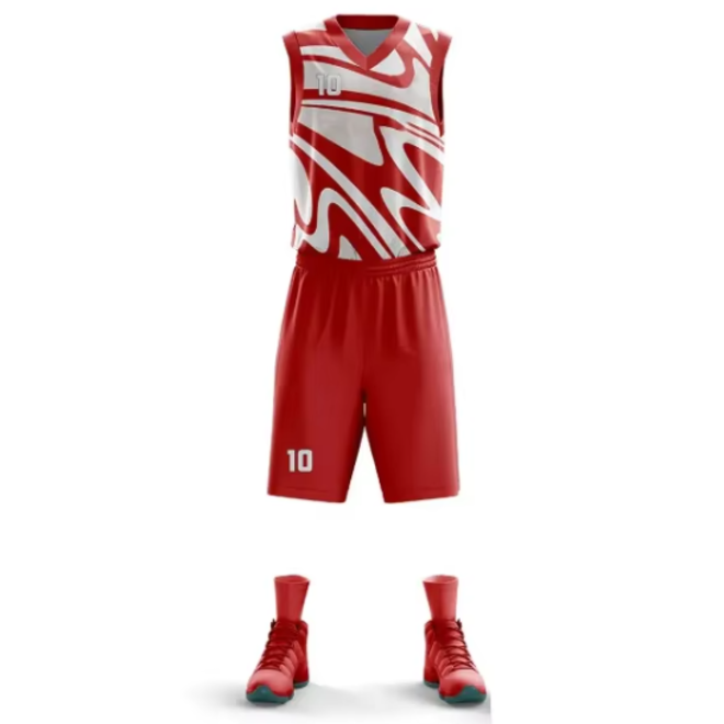 Custom Sleeveless Quick Dry Basketball Uniform Set