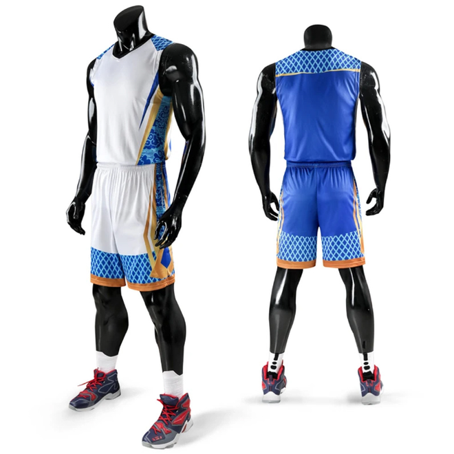 Mens Plus Size Sleeveless Basketball Jersey Set