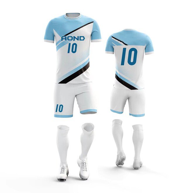 Comfortable Summer Football Team Jersey Shorts Family Set for Kids and Men
