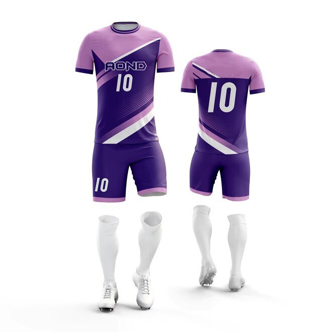 Comfortable Summer Football Team Jersey Shorts Family Set for Kids and Men
