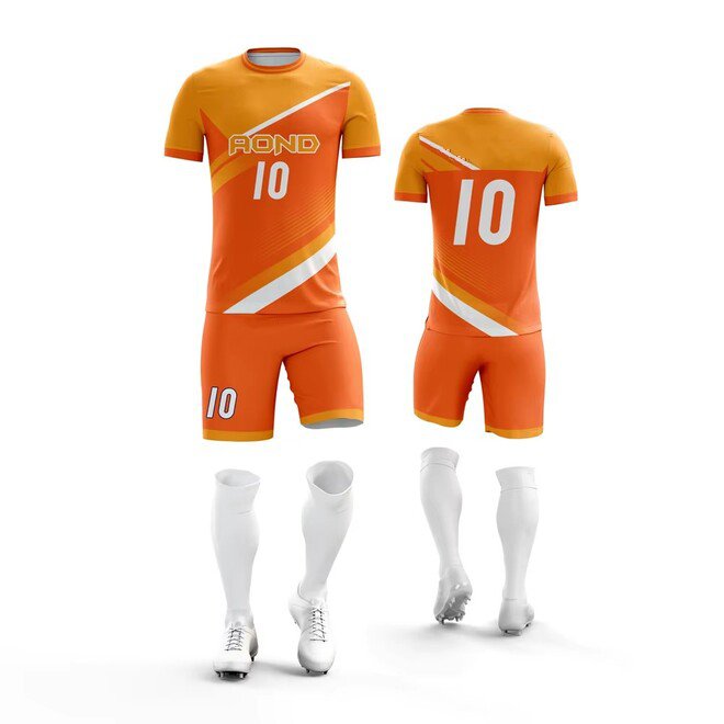 Comfortable Summer Football Team Jersey Shorts Family Set for Kids and Men