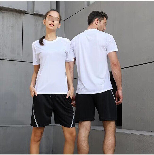 Short Sleeve Quick Dry Men Women and Kid Unisex Soccer Jersey Shorts Family Set