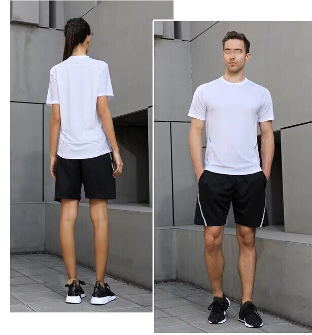 Short Sleeve Quick Dry Men Women and Kid Unisex Soccer Jersey Shorts Family Set