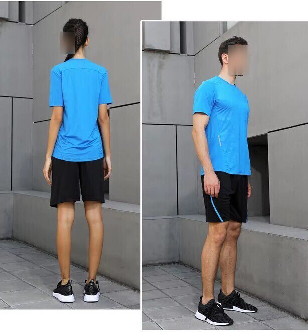 Short Sleeve Quick Dry Men Women and Kid Unisex Soccer Jersey Shorts Family Set