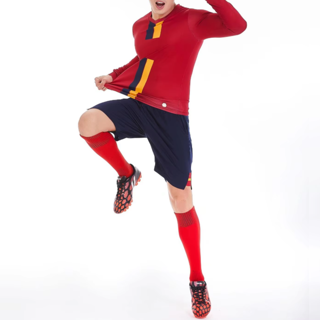 Long Sleeve Football Family Jersey Set for Men and Kid