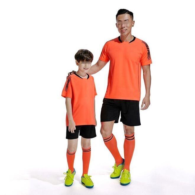 Quick Dry Football Sport T Shirt Family Sets for Adult and Kids