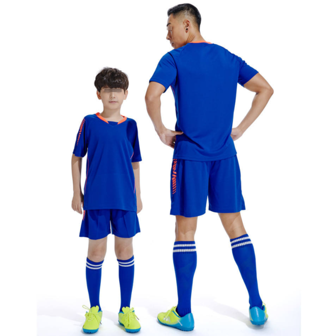 Quick Dry Football Sport T Shirt Family Sets for Adult and Kids