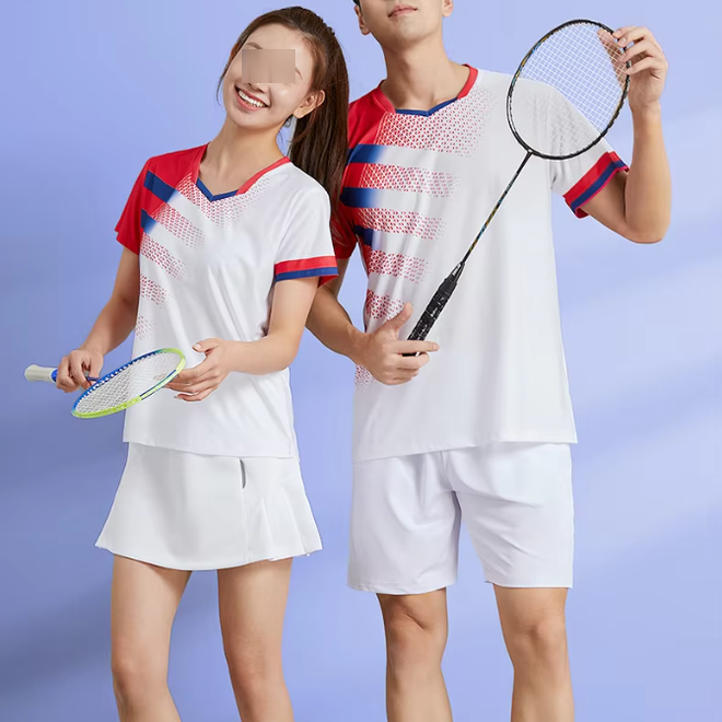 Tennis Suits with T Shirt and Shorts Skirt Couple Sets for Unisex Adult 