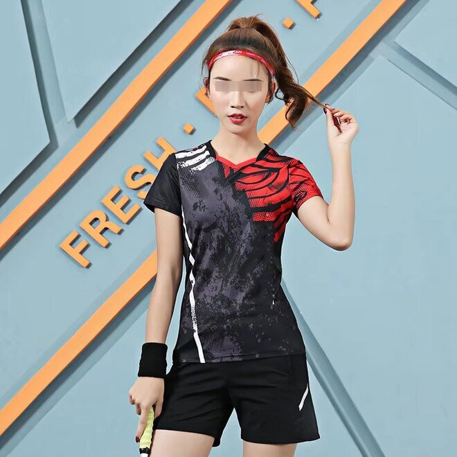 Badminton Wear for Men and Women with T Shirt and Shorts Couple Set