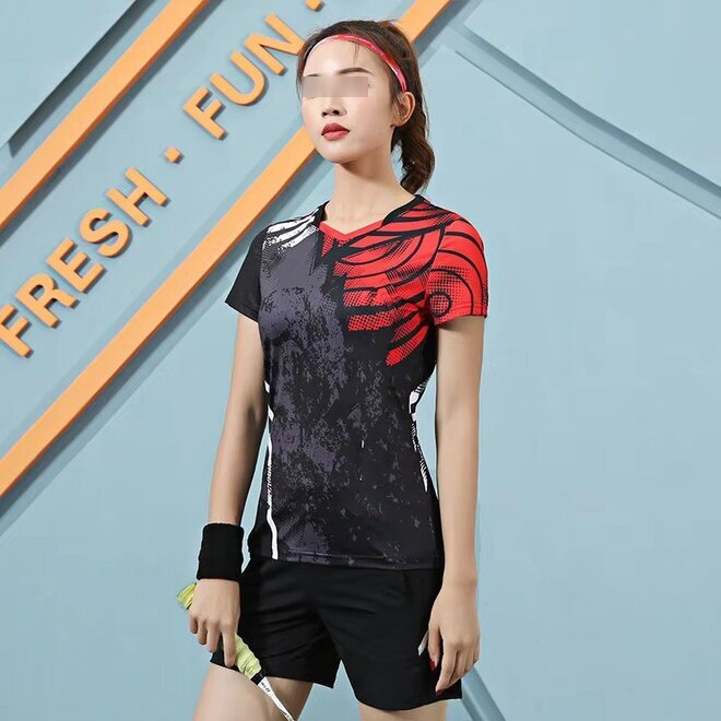 Badminton Wear for Men and Women with T Shirt and Shorts Couple Set